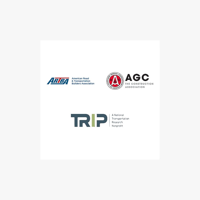 ARTBA, AGC, and TRIP logos