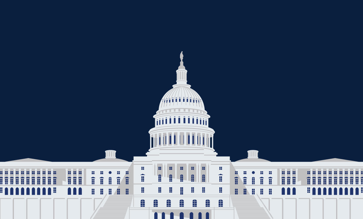 illustration of the US capitol building