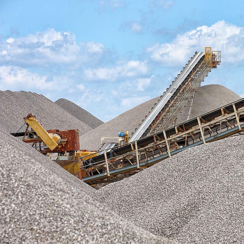 newport gravel conveyer belt