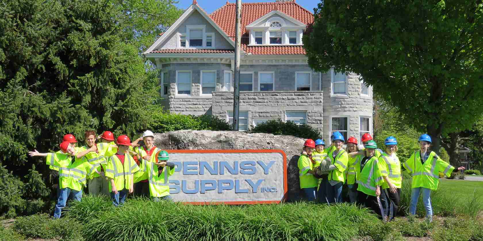 students at supply company